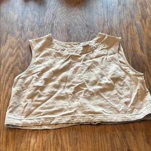 A New Day Light Tan Sleeveless Top